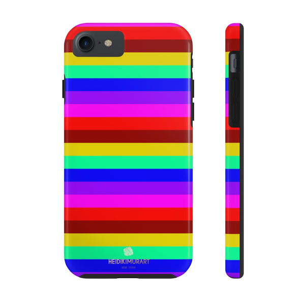 Gay Pride Colourful iPhone Case, Case Mate Tough Samsung Galaxy Phone Cases-Phone Case-Printify-iPhone 7, iPhone 8 Tough-Heidi Kimura Art LLC
