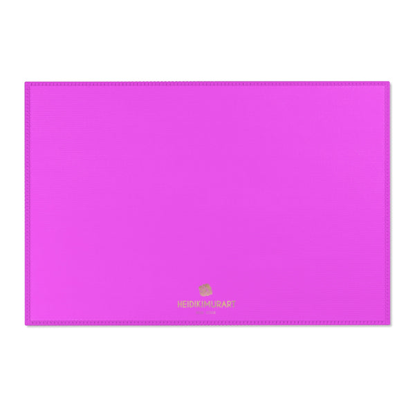 Hot Pink Solid Color Designer 24x36, 36x60, 48x72 inches Area Rugs- Printed in the USA-Area Rug-36" x 24"-Heidi Kimura Art LLC