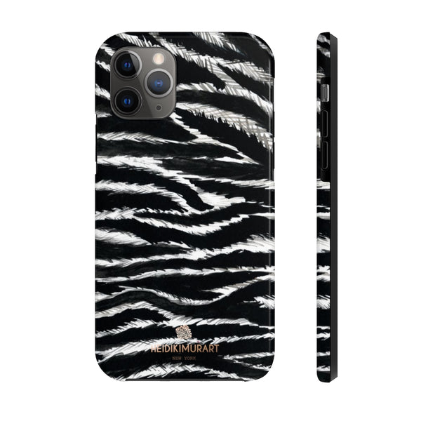 Zebra Animal Print Phone Case, Modern Sexy Case Mate Tough Phone Cases-Made in USA - Heidikimurart Limited 