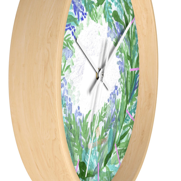 Violet Purple Pastel Color French Lavender 10 in. Dia. Indoor Wall Clock- Made in USA-Wall Clock-Heidi Kimura Art LLC