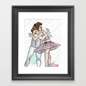 Couple Ballet Art Print-Art Print-Heidi Kimura Art LLC