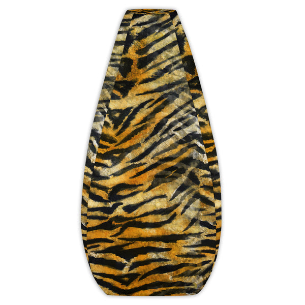 Orange Tiger Striped Animal Print Water Resistant Polyester Bean Sofa Bag-Bean Bag-Bean Bag Cover Only-Heidi Kimura Art LLC