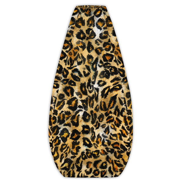 Brown Leopard Animal Print Water Resistant Polyester Bean Sofa Bag-Bean Bag-Bean Bag Cover Only-Heidi Kimura Art LLC
