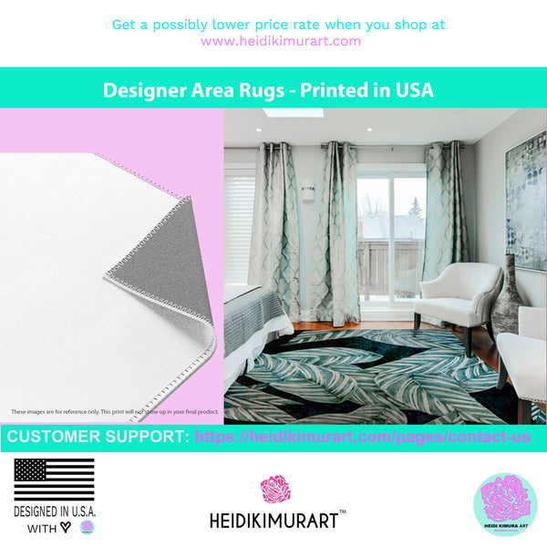 Pink Black Striped Carpet, Stripes Print Designer 24x36, 36x60, 48x72 inches Area Rugs - Printed in USA