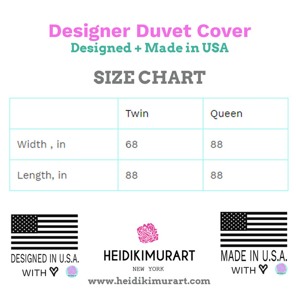 Purple Tiger Stripe Duvet Cover, Animal Print Queen/Twin Microfiber Cover-Printed in USA-Duvet Cover-Heidi Kimura Art LLC