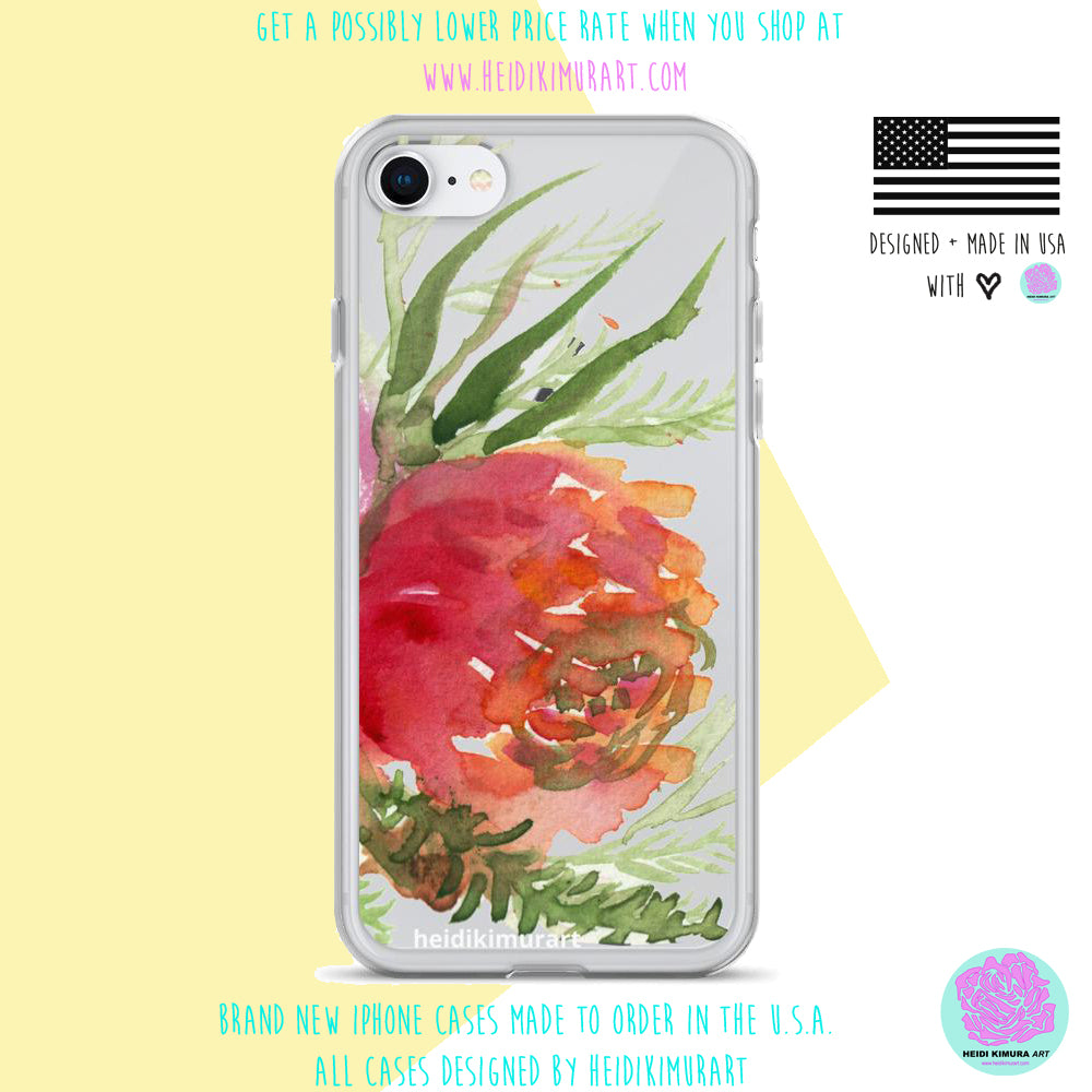 Orange Red Rose Phone Case iPhone X XS XR XS Max 8 8