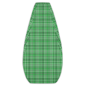Green Tartan Plaid Print Water Resistant Polyester Bean Sofa Bag-Bean Bag-Bean Bag Cover Only-Heidi Kimura Art LLC