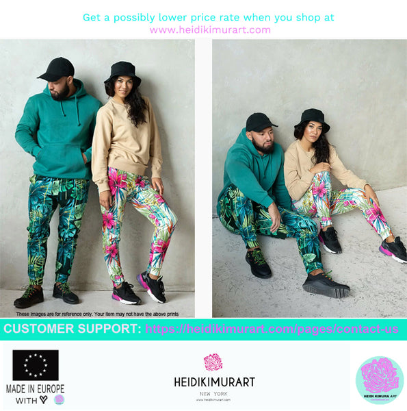 Pastel Purple Men's Joggers, Best Designer Colorful Premium Modern Sweatpants-Made in EU/MX-Men's Joggers-Printful-Heidi Kimura Art LLC
