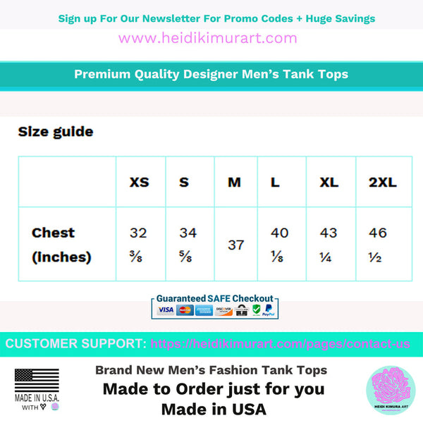 Blue Dragonfly Unisex Tank Top, Men's or Women's Designer Premium Tank Top-Made in USA/EU/MX