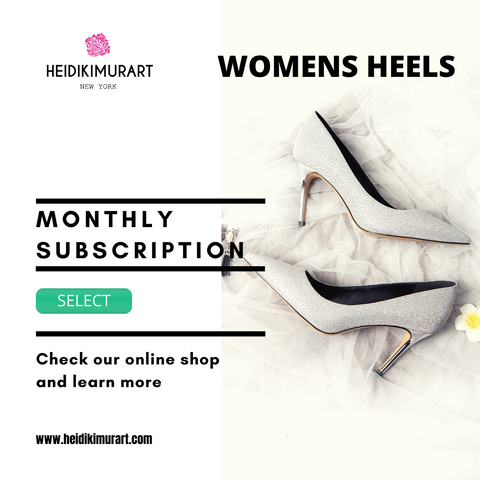 Monthly Subscription Designer 4 inch Platform High Heels For Heel Addicts Package For Our Special VIP Customers (3-month, 6-month, 1-year, 2-year, 3-year plans are available)