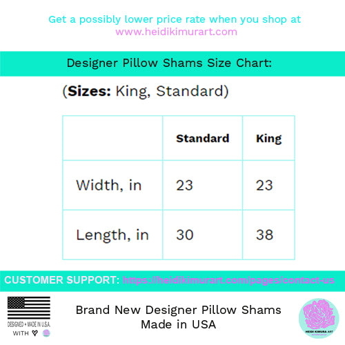 Cow Print Lightweight Woven Microfiber Pillow Sham, Standard/King Size, Made in USA (Sizes: King/Standard)-Pillow Sham-Heidi Kimura Art LLC
