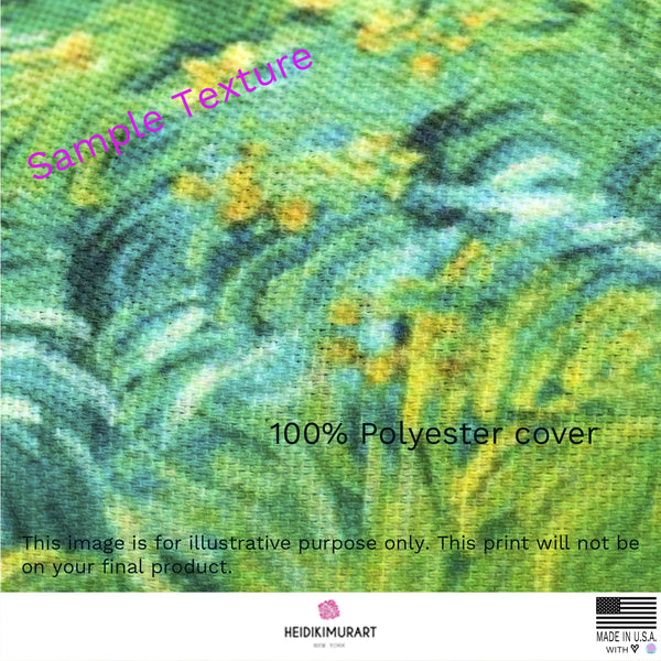 Cute Light Yellow Pink Floral Rose Spun Polyester Square Pillow - Made in USA-Pillow-Heidi Kimura Art LLC