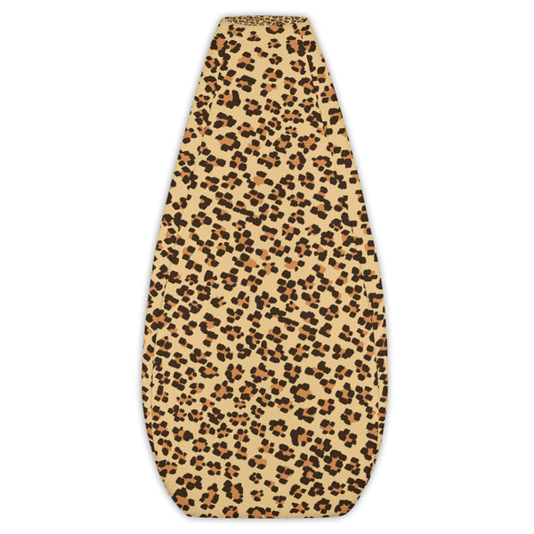 Cute & Plush Brown Leopard Animal Print Water Resistant Polyester Bean Sofa Bag-Bean Bag-Bean Bag Cover Only-Heidi Kimura Art LLC