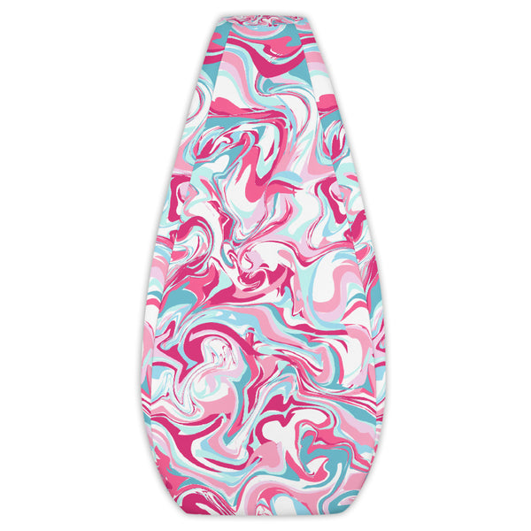Pink Abstract Print Water Resistant Polyester Bean Sofa Bag 58"x 41" Chair-Bean Bag-Bean Bag Cover Only-Heidi Kimura Art LLC