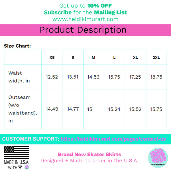 Cow Animal Print Black Brown White Women's Skater Skirt-Made in USA(Size: XS-2XL)-Skater Skirt-Heidi Kimura Art LLC