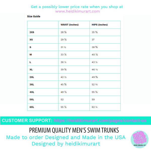 Pink Chevron Men's Swim Trunks, Chevron Print Best Quick Drying Comfortable Swim Trunks For Men - Made in USA/EU/MX