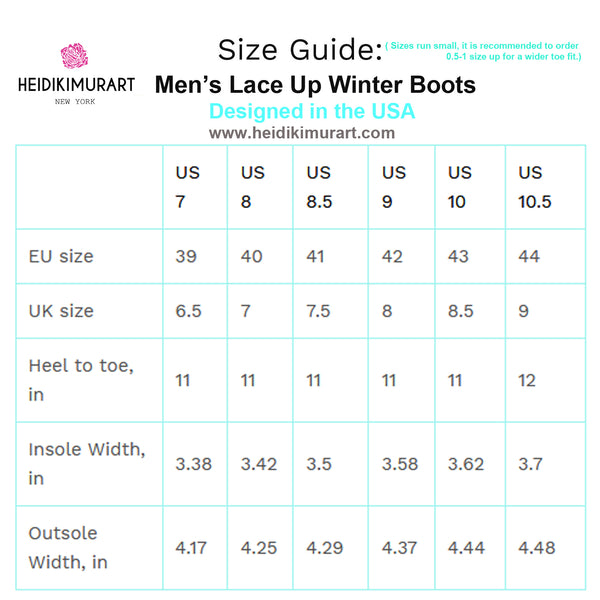 Blue Plaid Print Men's Boots, Best Hiking Winter Boots Laced Up Hiker Shoes For Men-Men's Boots-Printify-ArtsAdd-Heidi Kimura Art LLC