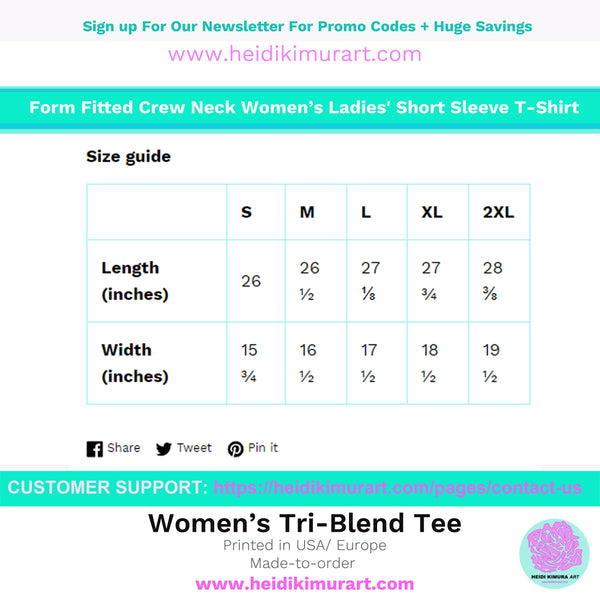 Bride/ Customizable Text Premium Ladies' Short Sleeve T-Shirt (US Size: S-2XL)-Women's T-Shirt-Heidi Kimura Art LLC