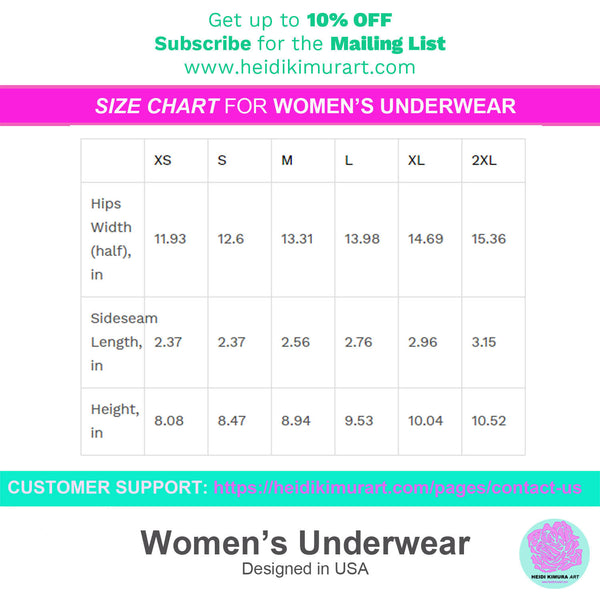 Pink Cute Black Bats Print Halloween Women's Briefs Panties Underwear-Women's Underwear-Heidi Kimura Art LLC