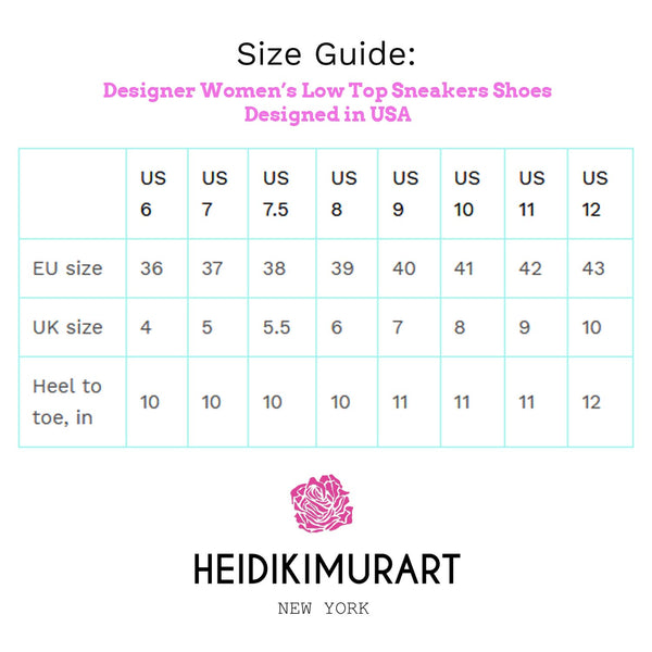 Japanese Princess Rose Floral Designer Low Top Women's Sneakers (US Size 6-12)-Women's Low Top Sneakers-Heidi Kimura Art LLC
