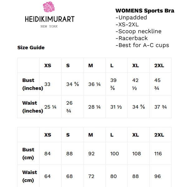Leopard Animal Skin Print Women's Workout Fitness Bra - Made in USA/EU (US Size: XS-2XL)-Sports Bras-Heidi Kimura Art LLC