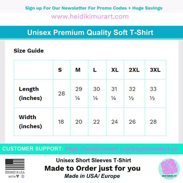 Cat Short-Sleeve Tee, Unisex T-Shirt, Cute Cat Tee Shirt-Printed in USA/EU (US Size: S-3XL)-Unisex T-Shirt-Printful-Heidi Kimura Art LLC