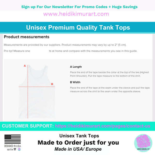 Cute Cat Unisex Tank Top, Cute Peanut Meow Cat Premium Best Tank Top-Printed in USA/EU-Men's Tank Top-Printful-Heidi Kimura Art LLC