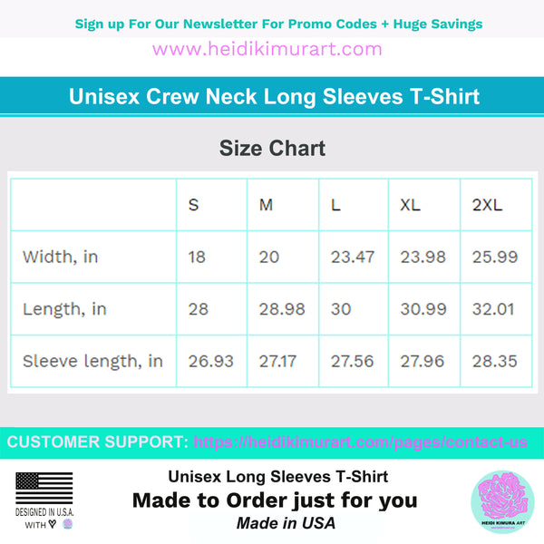 Turtle King Unisex Jersey Long Sleeve Tee Unisex T-Shirt, Made in USA (Size: X-2XL)-Long-sleeve-Heidi Kimura Art LLC