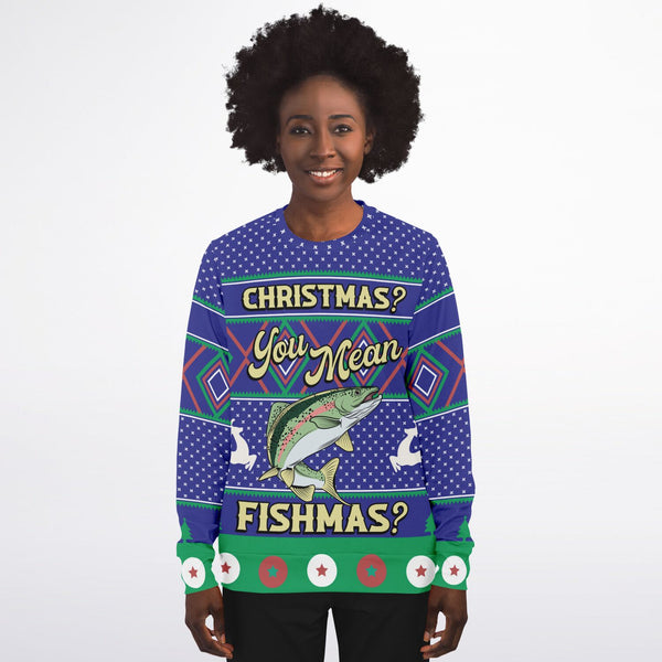 Christmas Adult's Sweatshirts For Fishermen