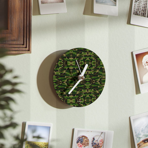 Camo Print Fun Wall Clocks