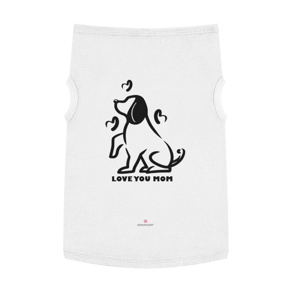 Best Pet Tank Top For Dog/ Cat, Lovely Heart Dog Mom Premium Cotton Pet Clothing For Cat/ Dog Moms, For Medium, Large, Extra Large Dogs/ Cats, (Size: M, L, XL)-Printed in USA, Tank Top For Dogs Puppies Cats, Dog Tank Tops, Dog Clothes, Dog Cat Suit/ Tshirt, T-Shirts For Dogs, Dog, Cat Tank Tops, Pet Clothing, Pet Tops, Dog Outfit Shirt, Dog Cat Sweater, Gift Dog Cat Mom Dad, Pet Dog Fashion 