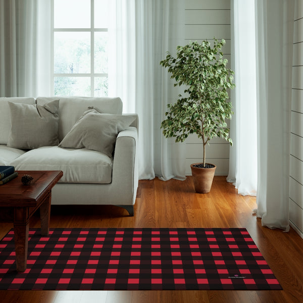 Buffalo Red Print Dornier Rug