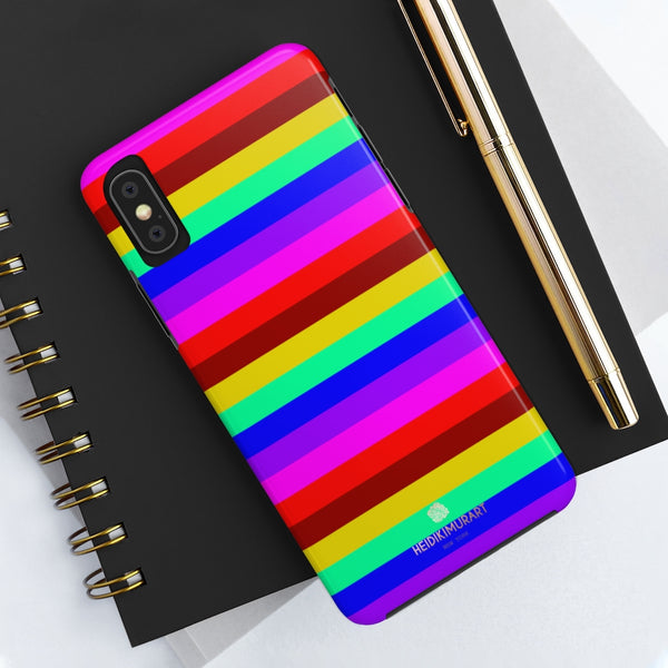 Gay Pride Colourful iPhone Case, Case Mate Tough Samsung Galaxy Phone Cases-Phone Case-Printify-Heidi Kimura Art LLC