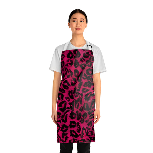 Hot Pink Leopard Print Apron