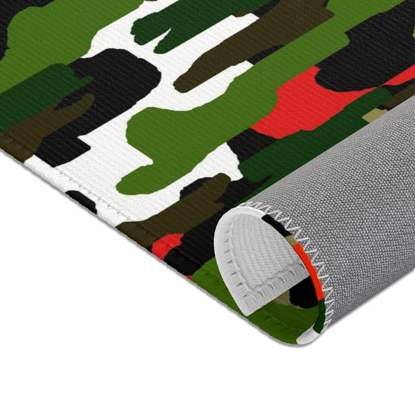 Camouflage Army Military Print Designer 24x36, 36x60, 48x72 inches Area Rugs-Area Rug-Heidi Kimura Art LLC