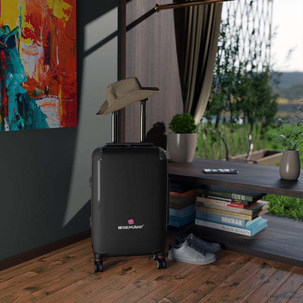 Black Best Cabin Suitcase, Carry On Luggage With 2 Inner Pockets & Built in TSA-approved Lock With 360° Swivel