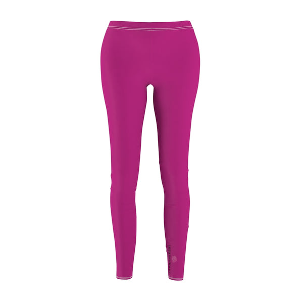 Hot Pink Color Casual Leggings