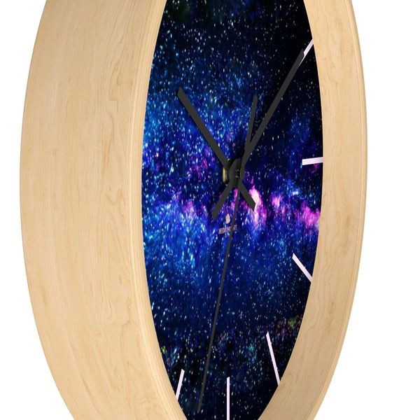 Universe Galaxy Print Premium Art 10" dia. Indoor Designer Wall Clock-Made in USA-Wall Clock-Heidi Kimura Art LLC