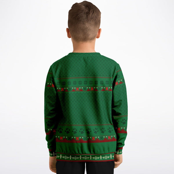 French Bulldog Kid's Christmas Sweatshirt