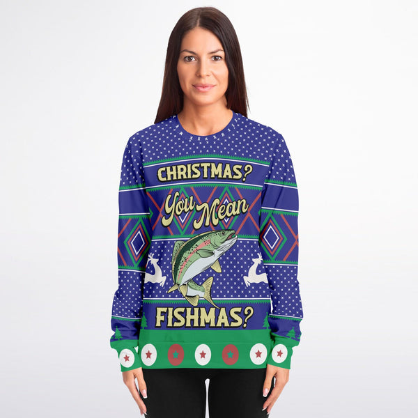 Christmas Adult's Sweatshirts For Fishermen