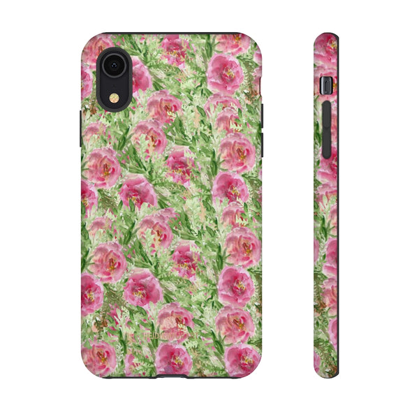 Garden Rose Phone Case, Roses Floral Print Tough Designer Phone Case -Made in USA-Phone Case-Printify-iPhone XR-Glossy-Heidi Kimura Art LLC