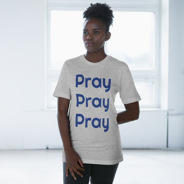Pray Christian Unisex Tee, Best Unisex Deluxe Christian Biblical Regular Fit Cotton T-shirt For Men or Women (US Size: XS-3XL)