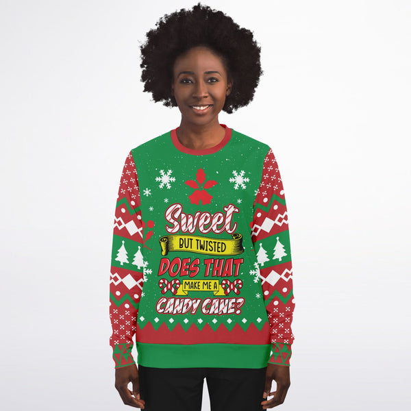 Candy Cane Christmas Adult's Sweatshirt