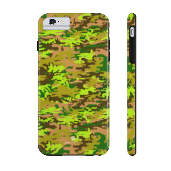 Army Green Camo iPhone Case, Case Mate Tough Samsung Galaxy Phone Cases-Phone Case-Printify-iPhone 6/6s Plus Tough-Heidi Kimura Art LLC