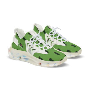 Light Green Pine Men's Shoes, Green Christmas Trees Print Best Comfy Men's Mesh-Knit Designer Premium Laced Up Breathable Comfy Sports Sneakers Shoes (US Size: 5-12)&nbsp;Mesh Athletic&nbsp;Shoes, Mens Mesh Shoes,&nbsp;Mesh Shoes Men,&nbsp;Men's Classic Low Top Mesh Sneaker, Men's Breathable Mesh Shoes, Mesh Sneakers Casual Shoes&nbsp;