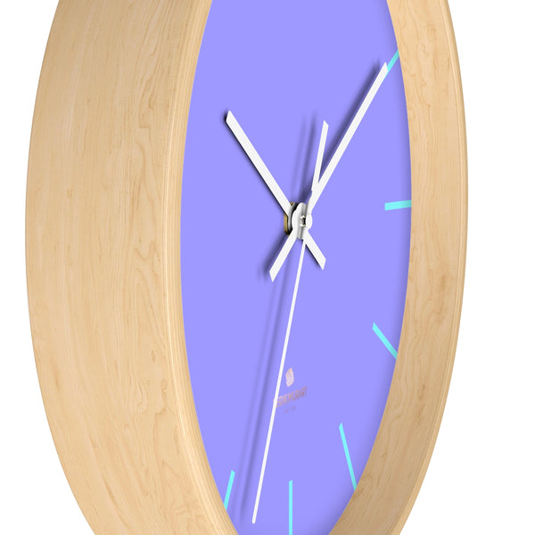 Light Purple Violet Solid Color Premium Modern 10 inch Dia. Wall Clock- Made in USA-Wall Clock-Heidi Kimura Art LLC