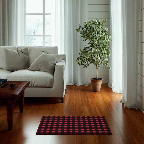 Buffalo Red Print Dornier Rug