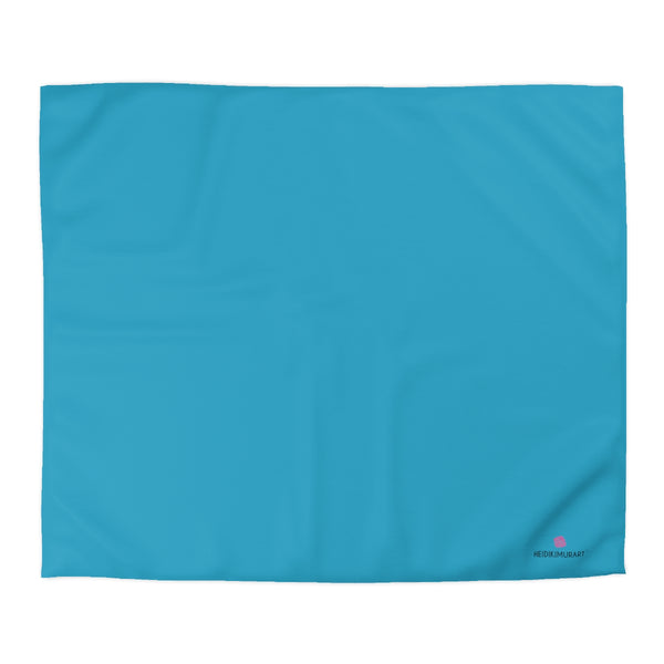 Blue Color Duvet Cover,  Solid Color Best Microfiber Duvet Cover