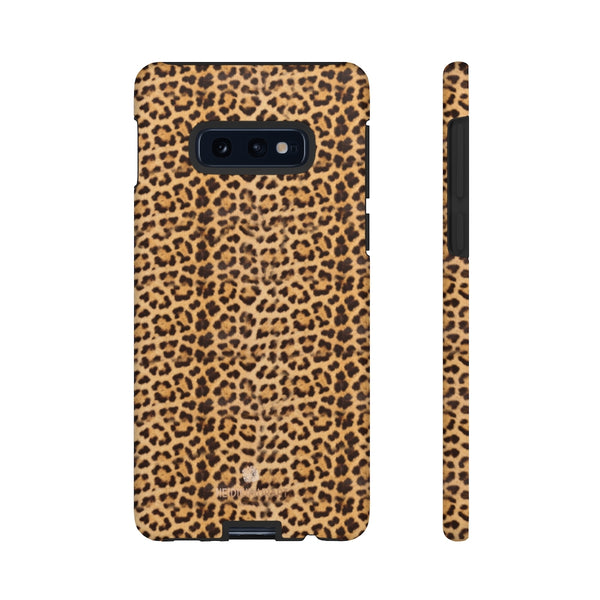 Leopard Animal Print Tough Cases, Designer Phone Case-Made in USA-Phone Case-Printify-Samsung Galaxy S10E-Matte-Heidi Kimura Art LLC