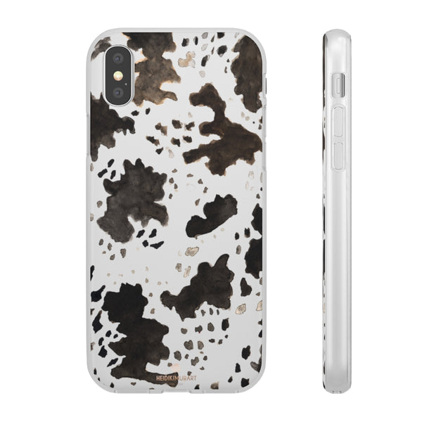 Cow Print Slim Flexible Wireless Charging Friendly iPhone Samsung Flexi Phone Cases-Phone Case-iPhone XS-Heidi Kimura Art LLC